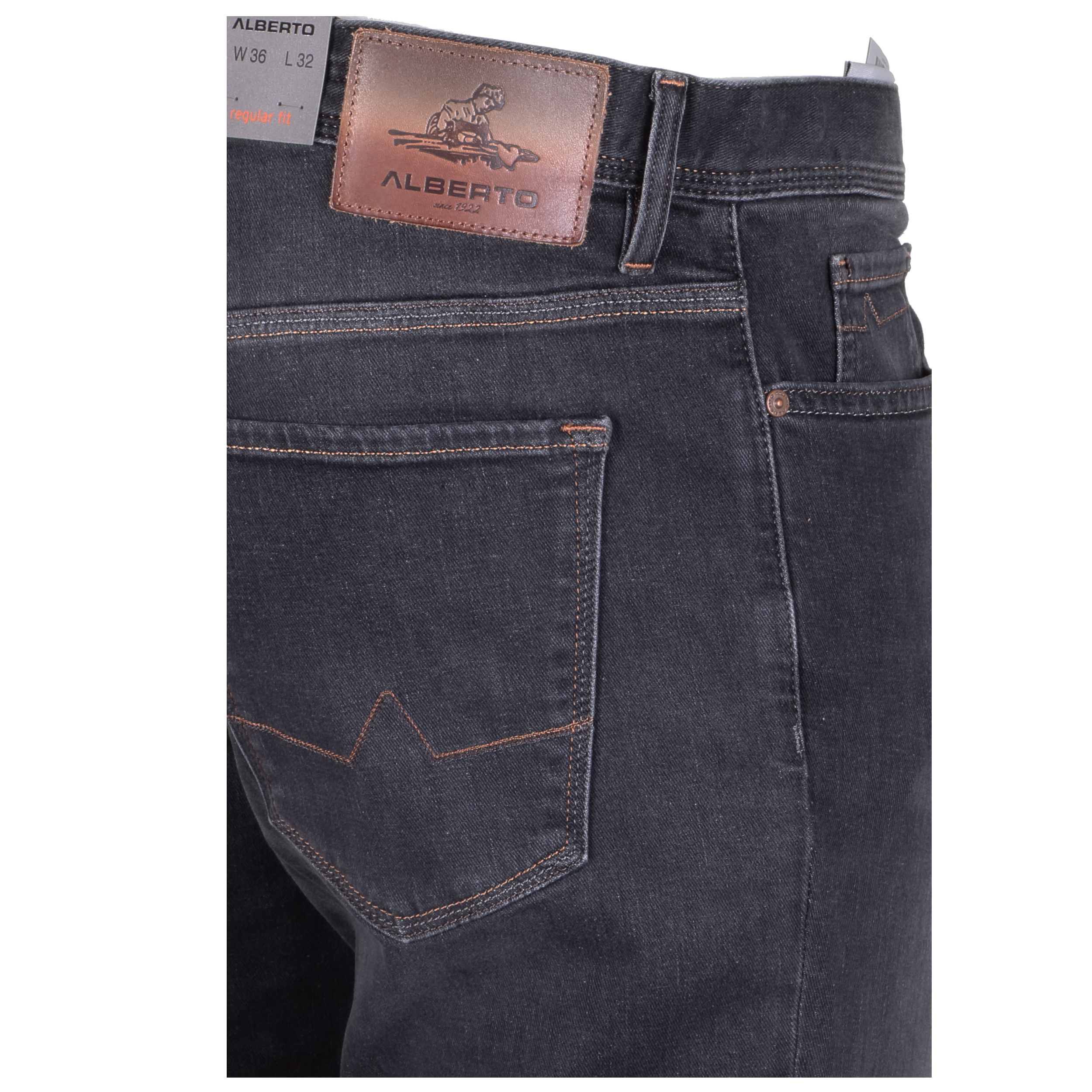 Alberto Herren Jeans Pipe regular fit - grey 35/32