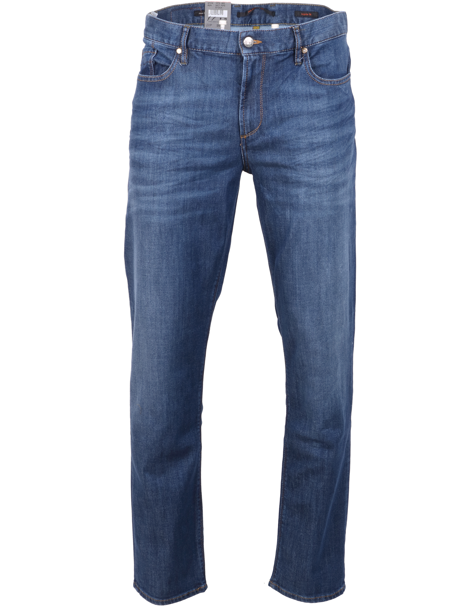 Alberto Herren Jeans Pipe regular fit - blau 33/34