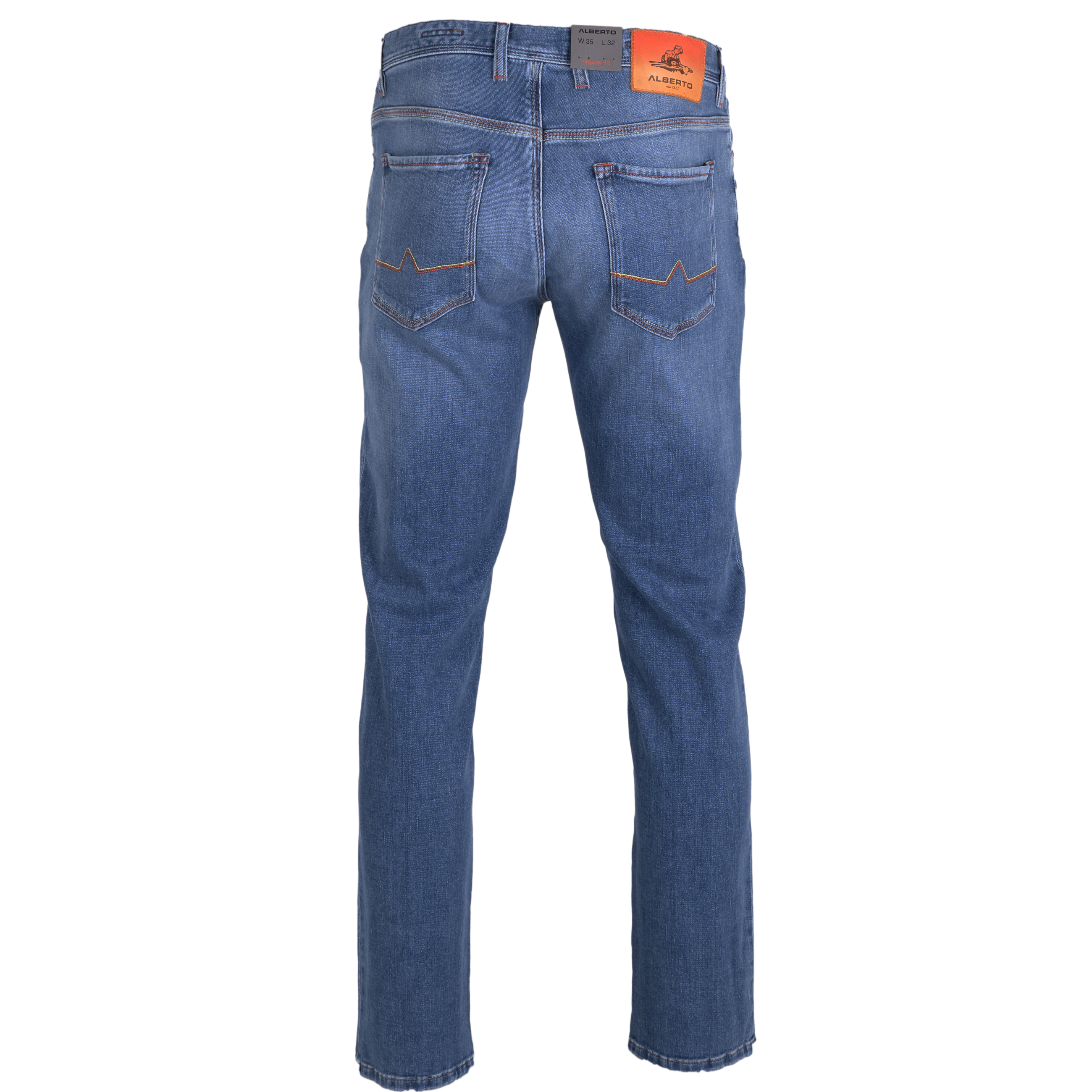 Alberto Jeans Pipe regular fit 32/34 blau