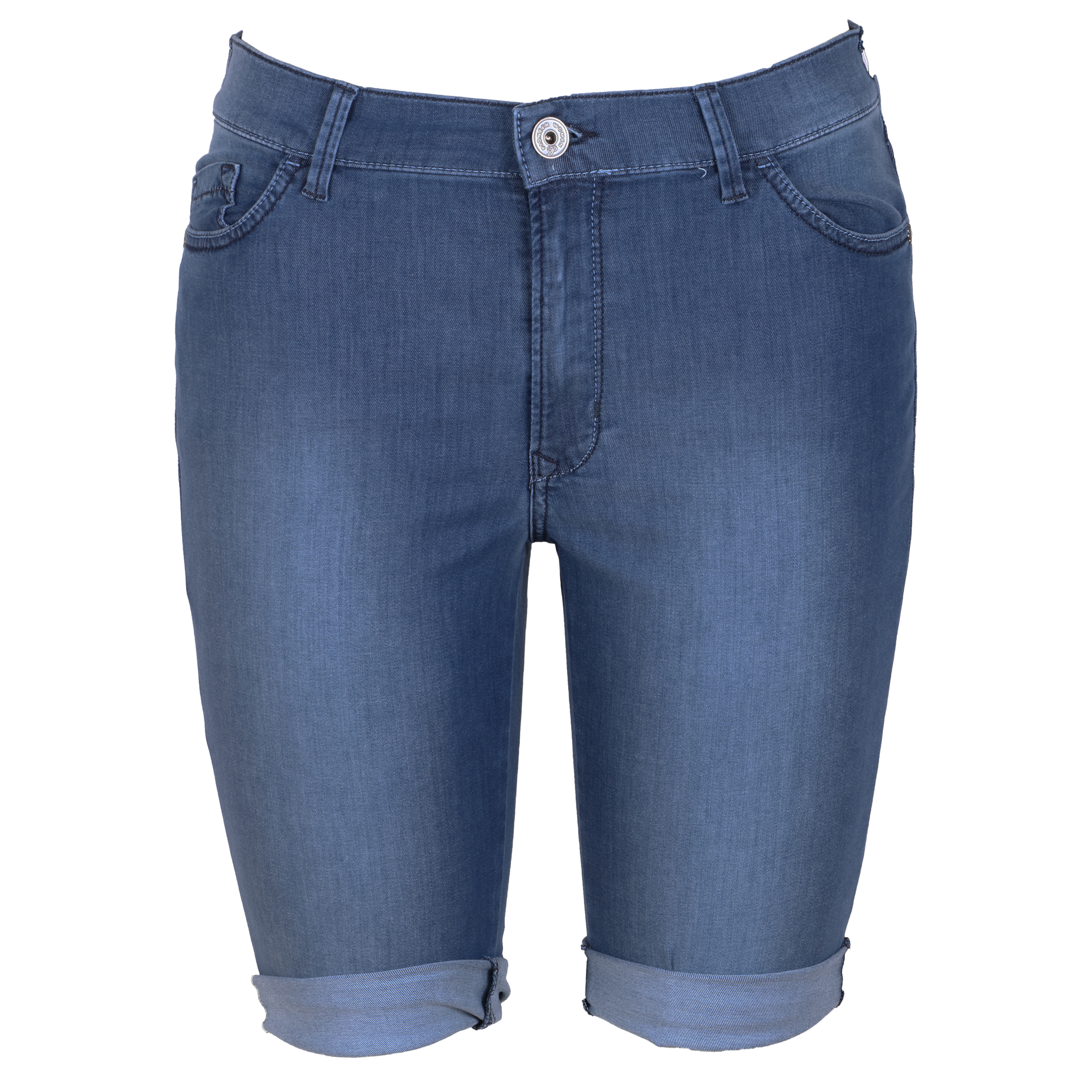 Pioneer Damen Bermuda Jeans-Shorts - blau 38