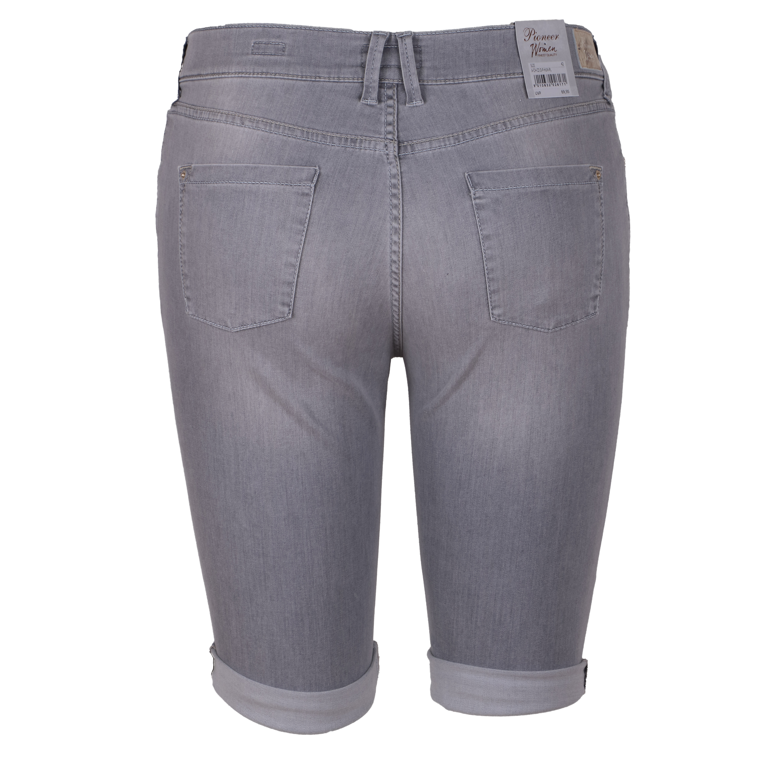 Pioneer Damen Jeans-Shorts 40 grau