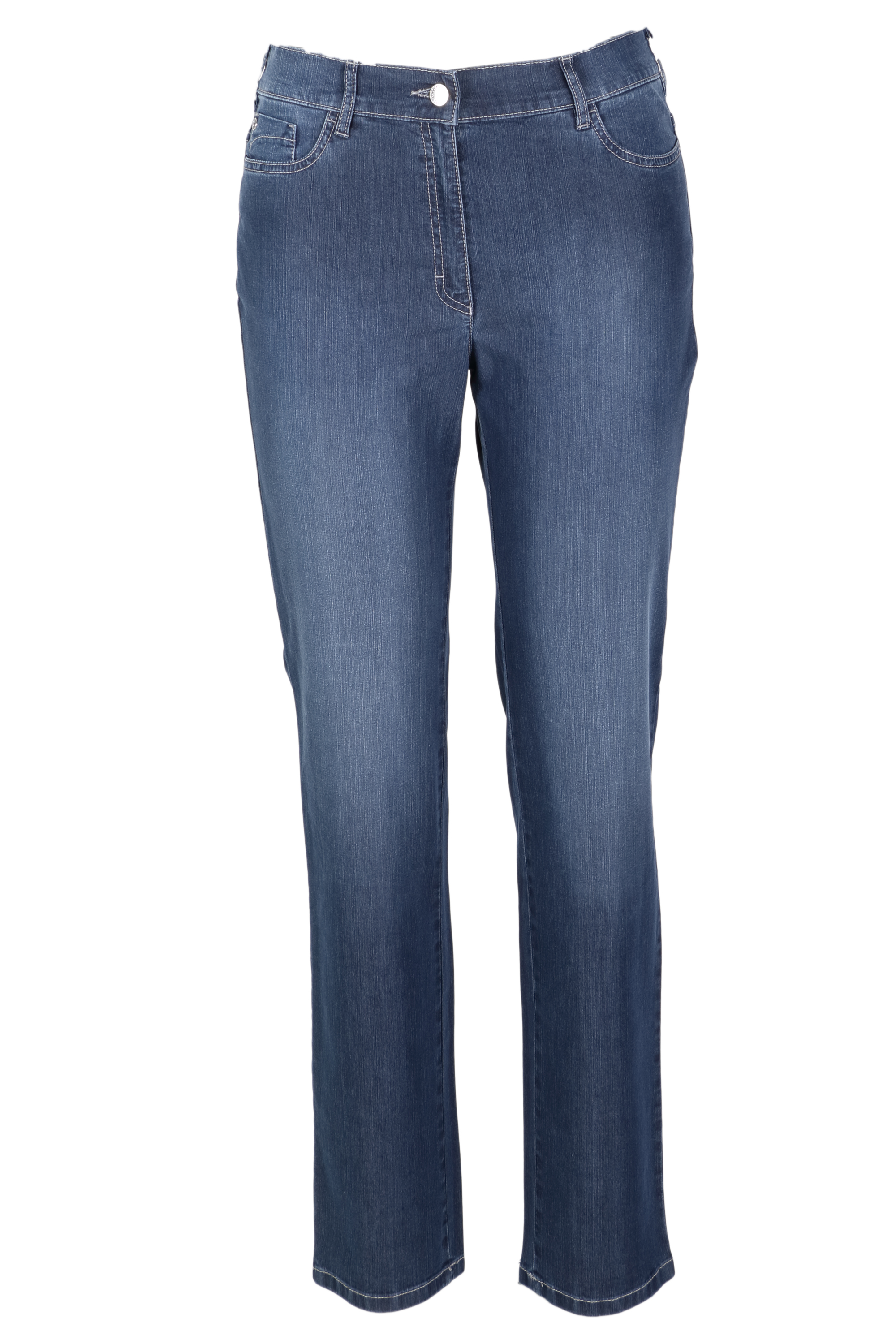 Zerres Damen Jeans Greta sommerliche Qualität - blau 44