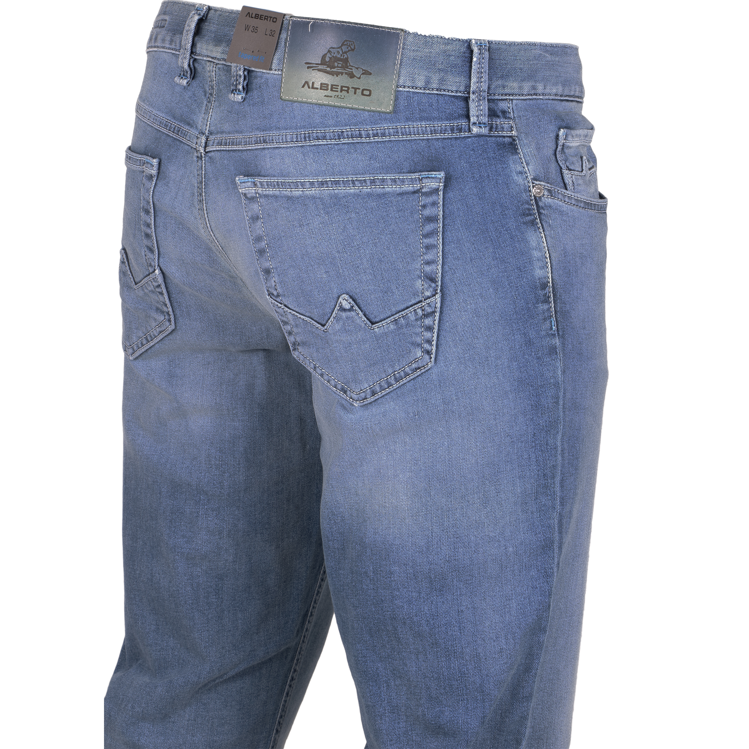 Alberto Herren Jeans Slipe Vintage - hellblau 30/34