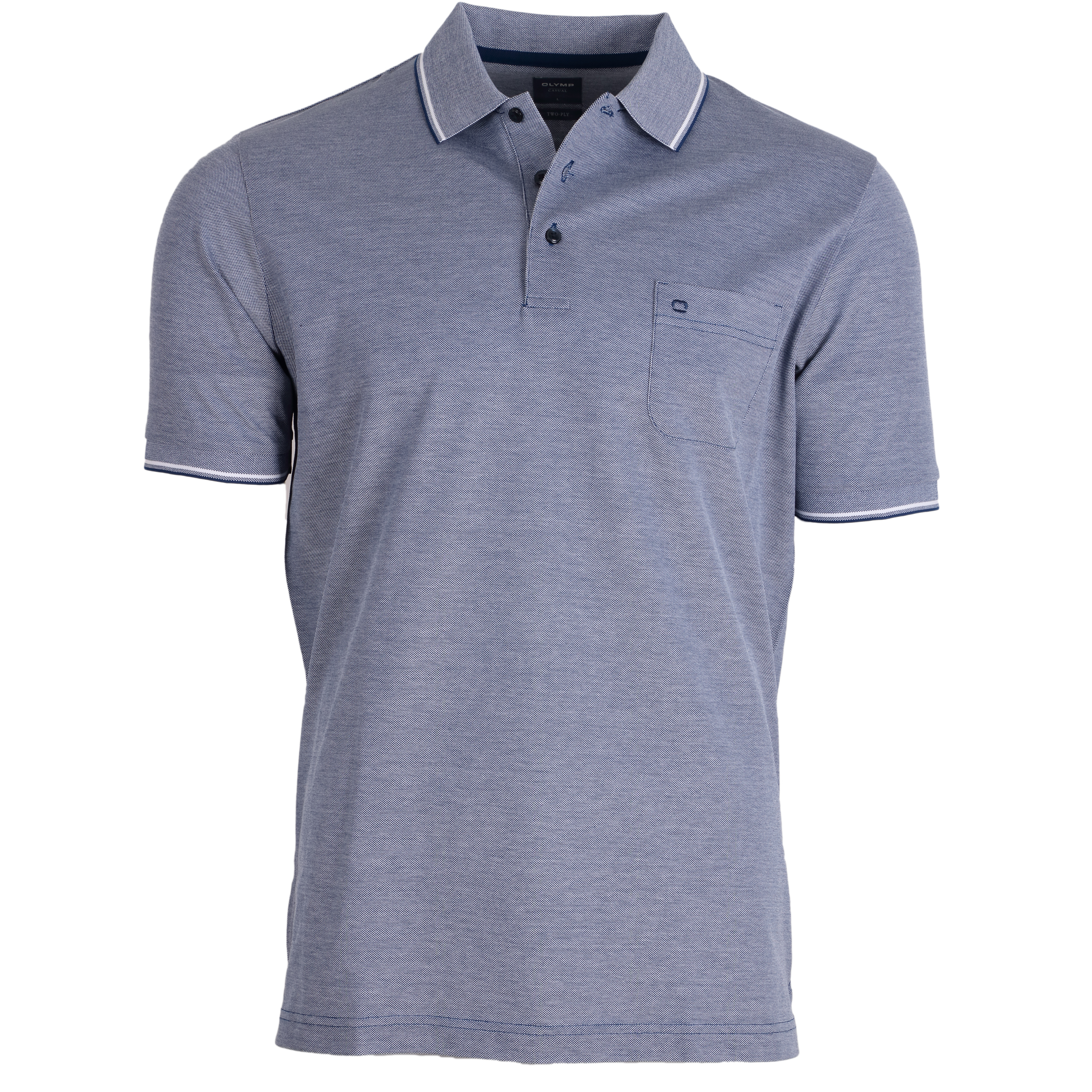 Olymp Poloshirt modern fit - blau XL