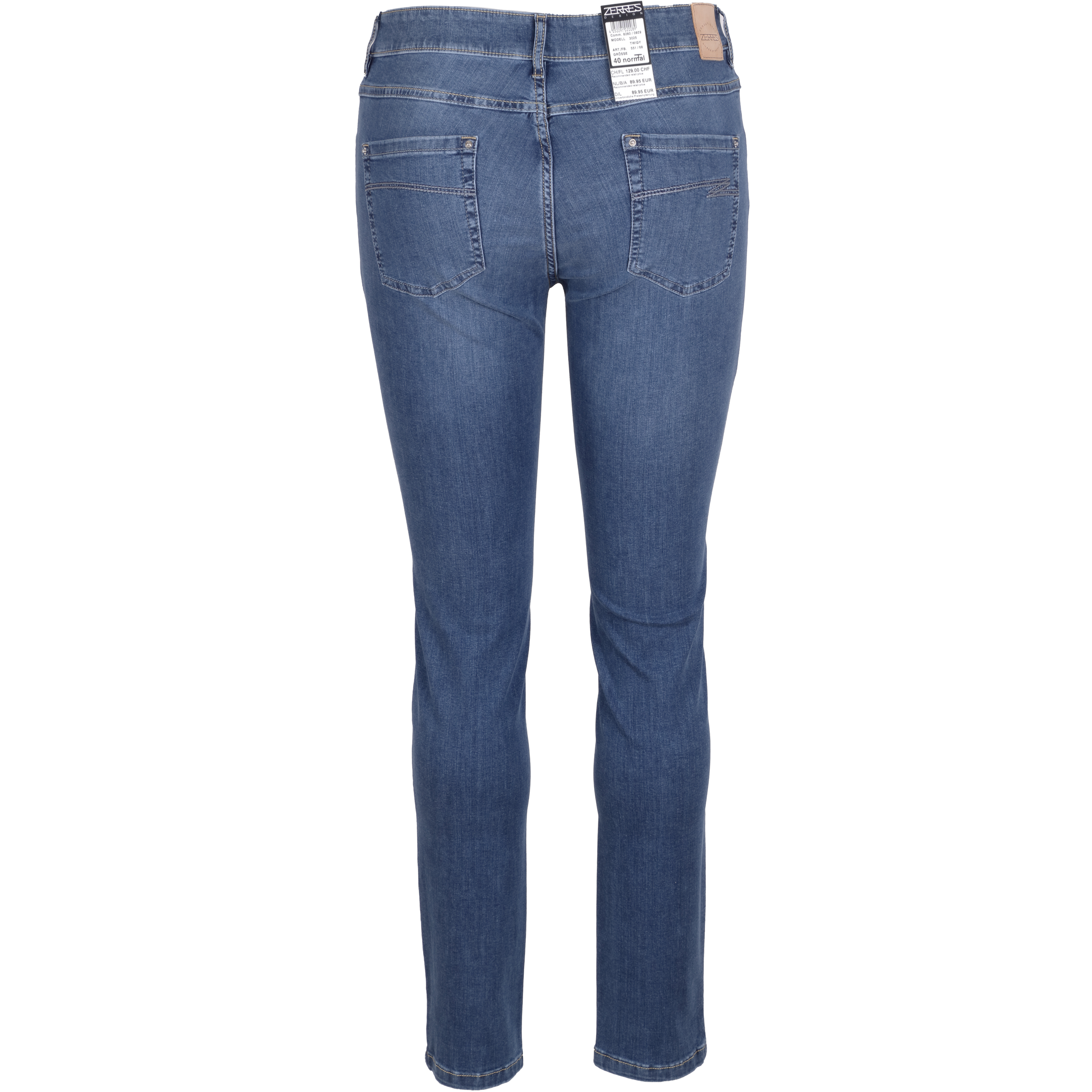 Zerres Damen Jeans Twigy Sensational  42 blau
