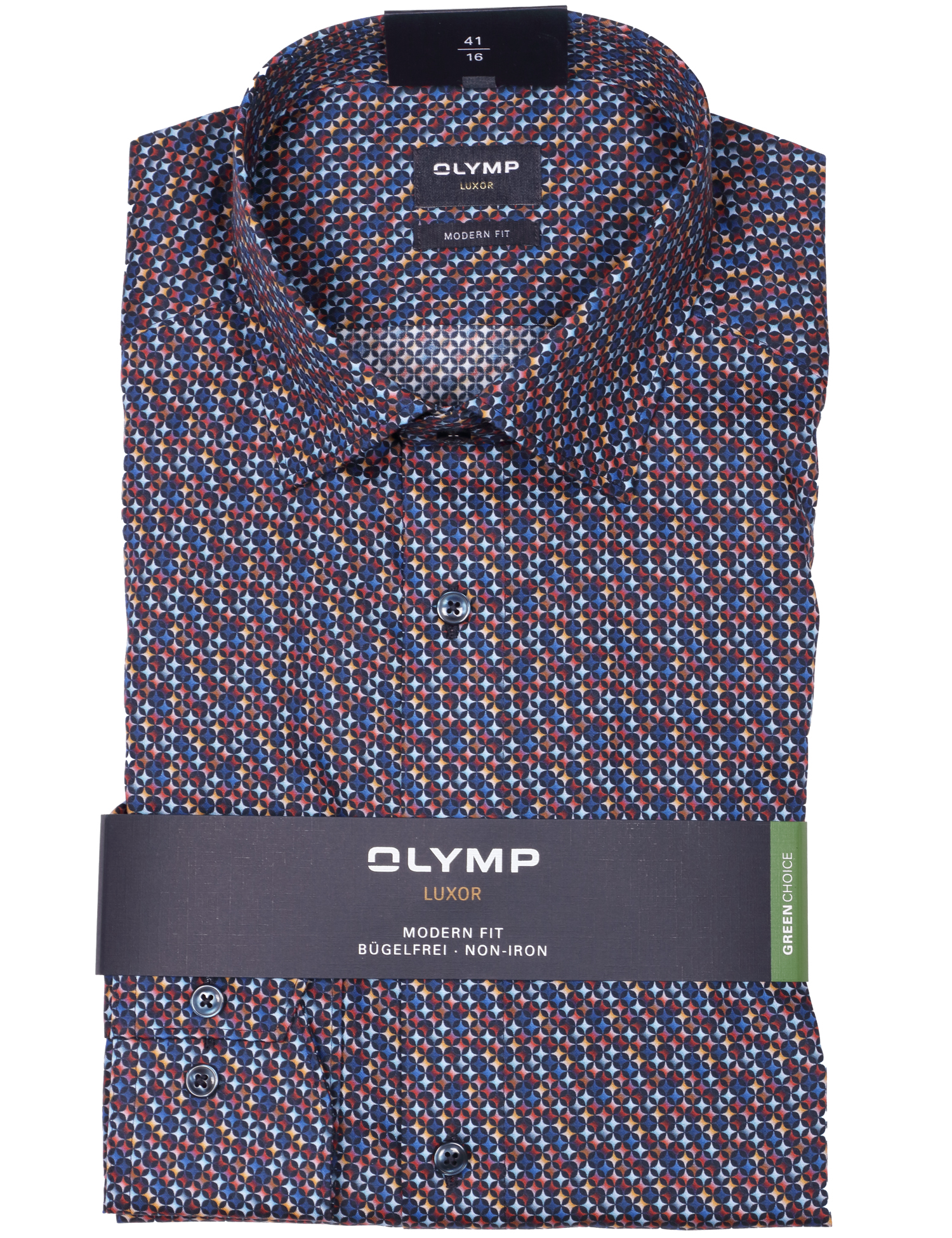 Olymp Hemd Luxor modern fit - blau 40
