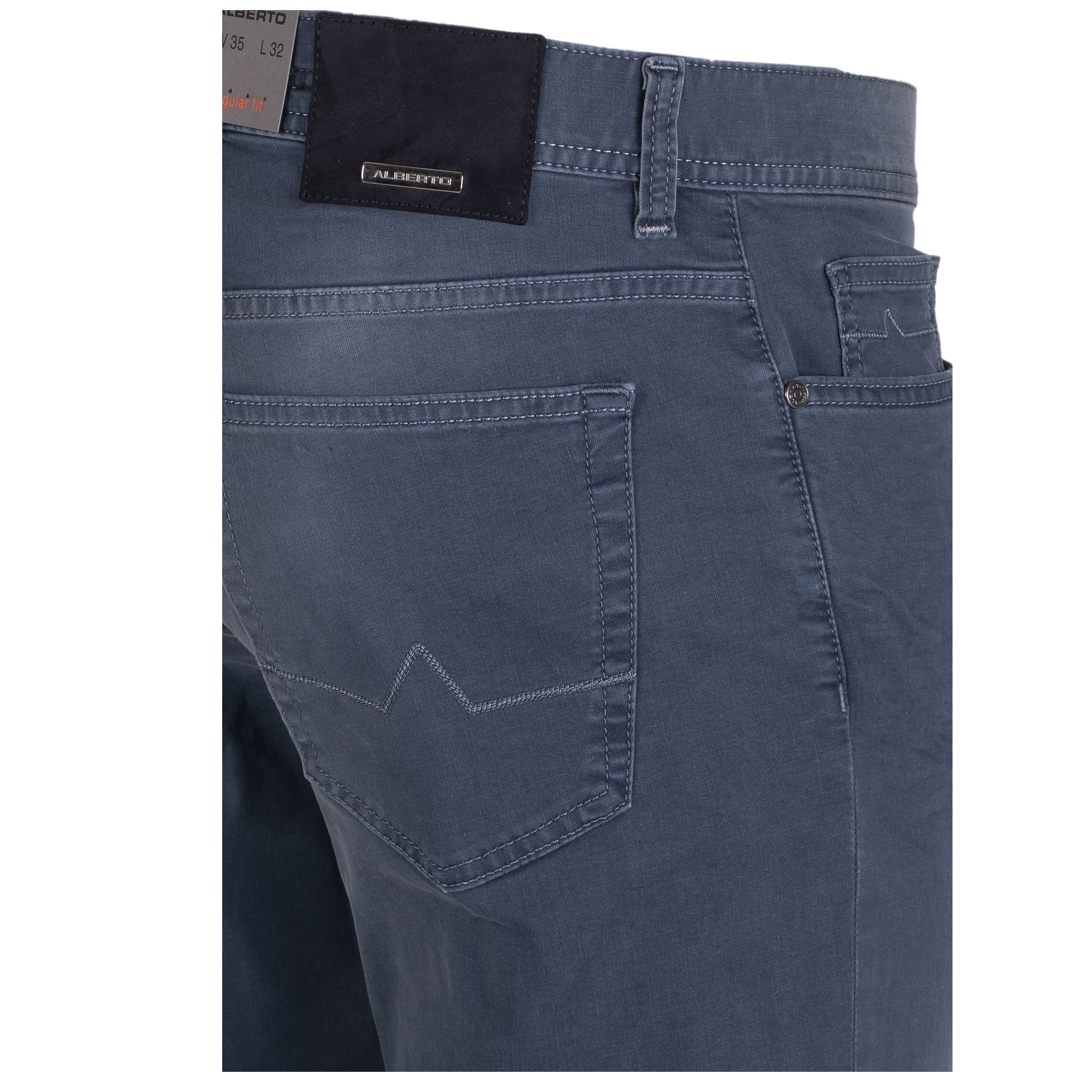 Alberto Jeans Pipe regular fit leichte Qualität 32/32 grau
