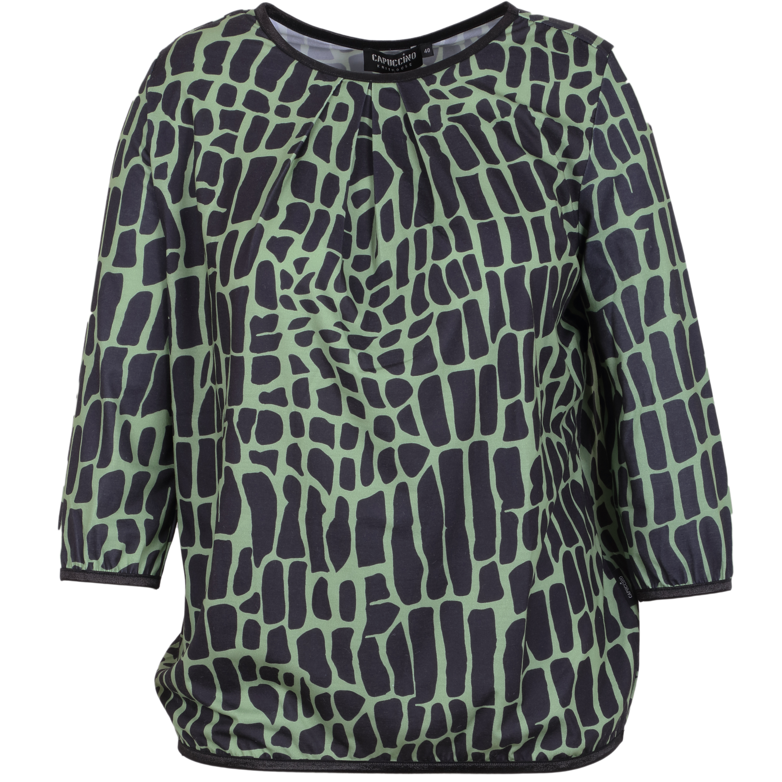 Capuccino Damen Shirt 3/4 Arm - grün