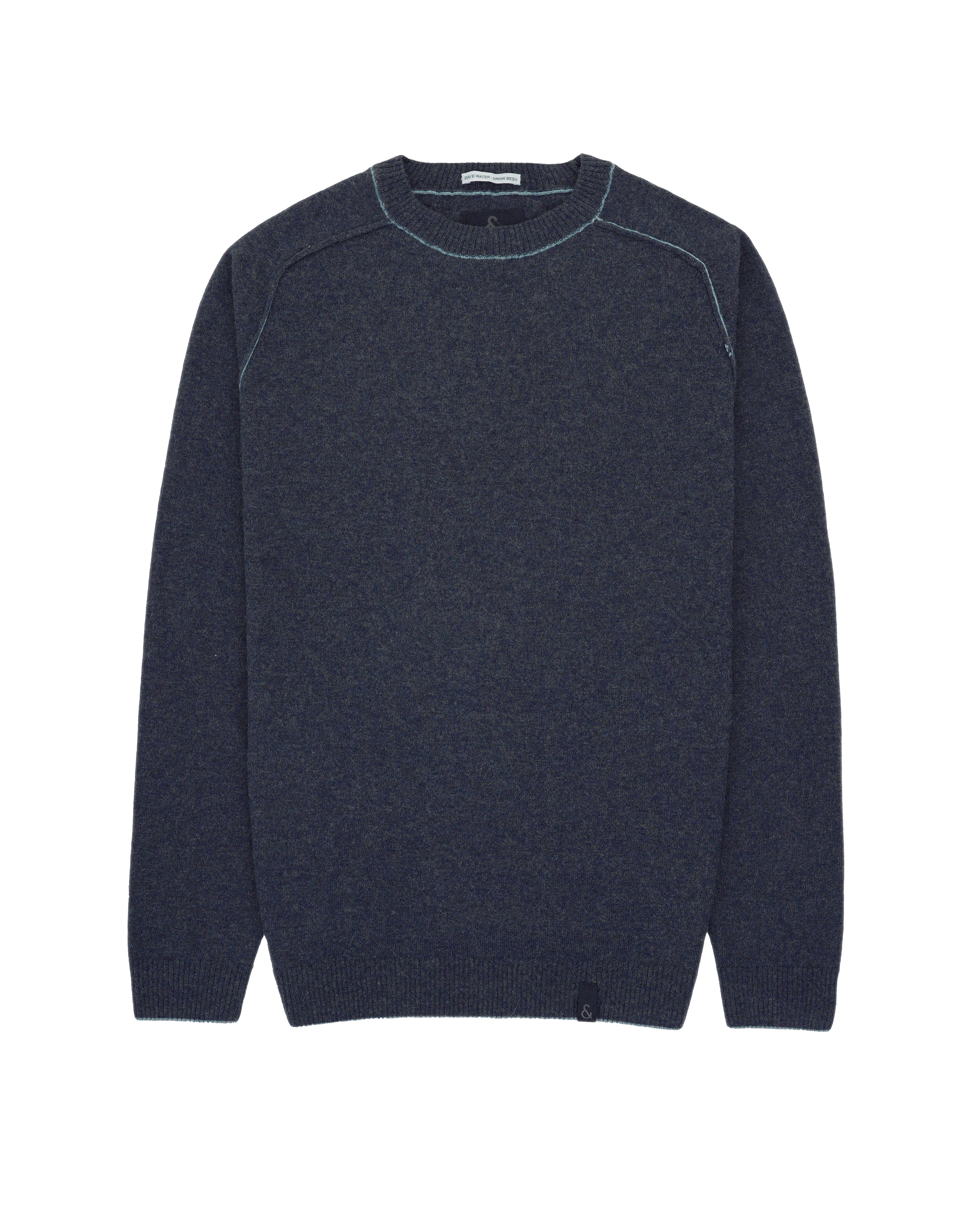 Colours & Sons Herren Pullover Wolle - dunkelblau L