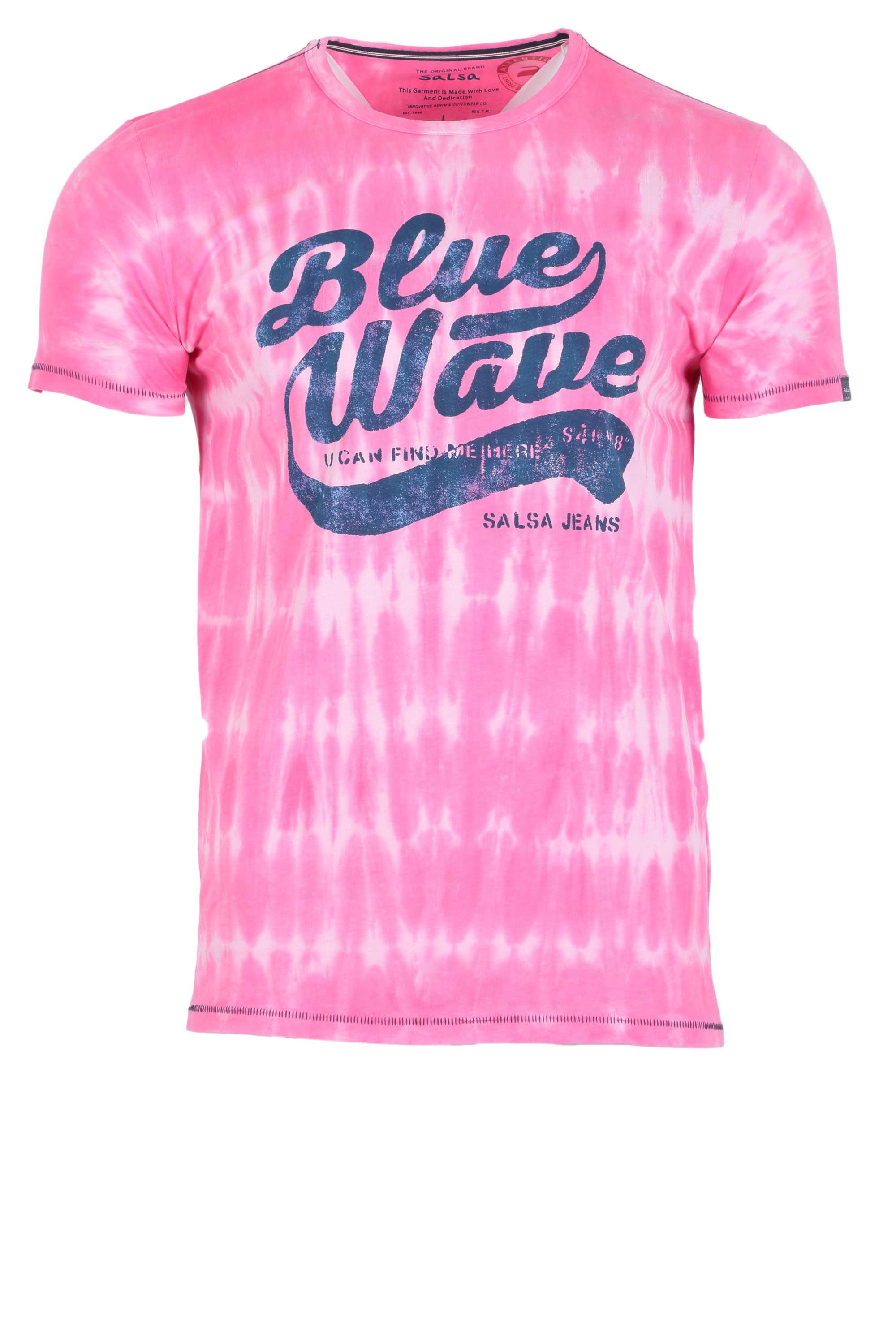 Salsa Herren T-Shirt gebatikt - pink XXL