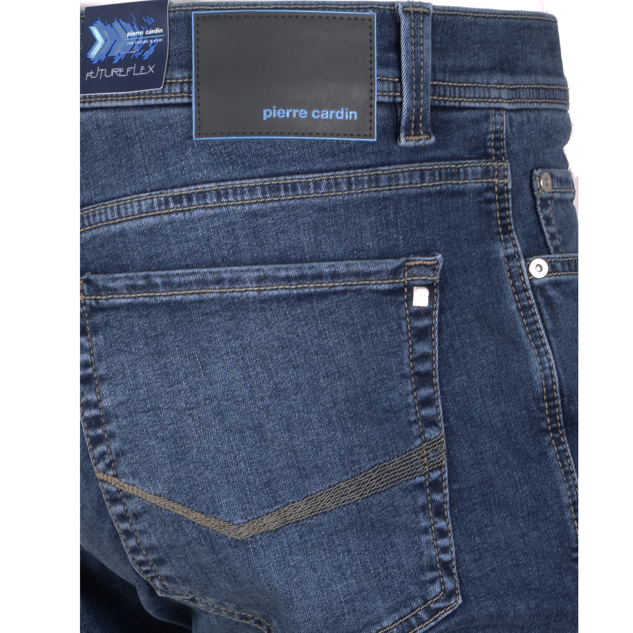 Pierre Cardin Herren Jeans Lyon Futureflex - blau used 40/34